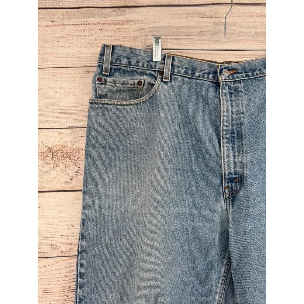 Vintage Y2K Levi's‎ Relaxed Straight Fit Jeans Men's Size 42x32 Blue Light Wash